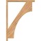 Ekena Millwork Westlake Block Smooth Bracket w/ Offset Brace, Western Red Cedar, 3 1/2"W x 28"D x 40"H BKT0402X28X40WTL05SWR - alternate 4